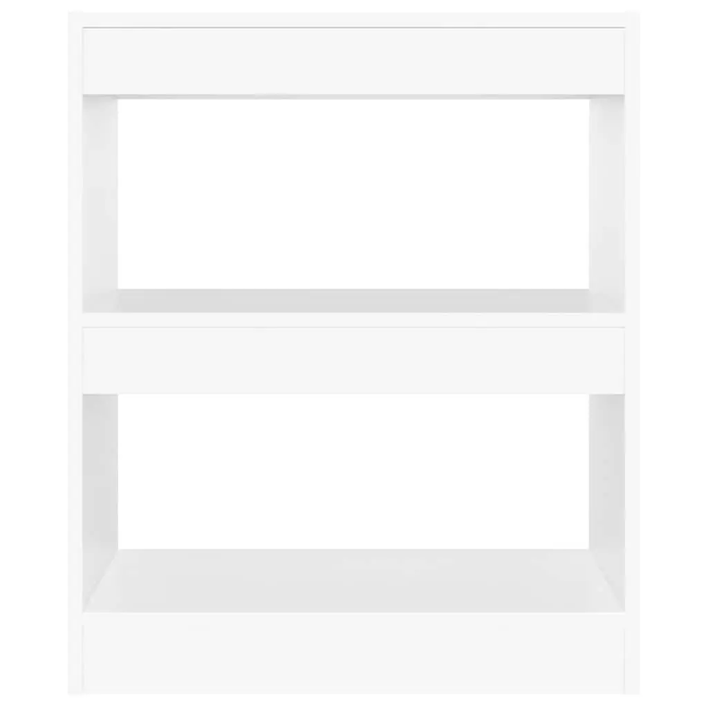White Book Cabinet Room Divider Shelving Unit Storage Bookcase 60x30x72cm