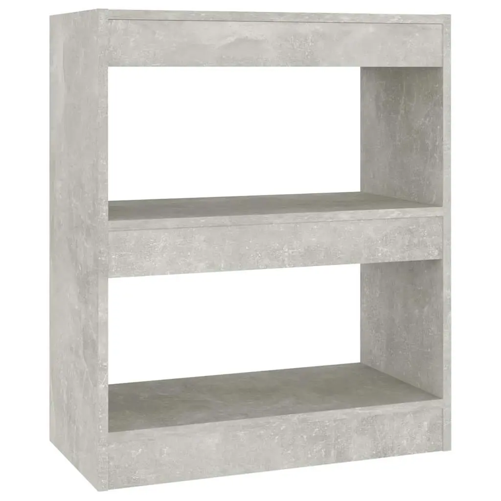 Book Cabinet Grey Storage Shelf Organiser 60W x 30D x 72H cm