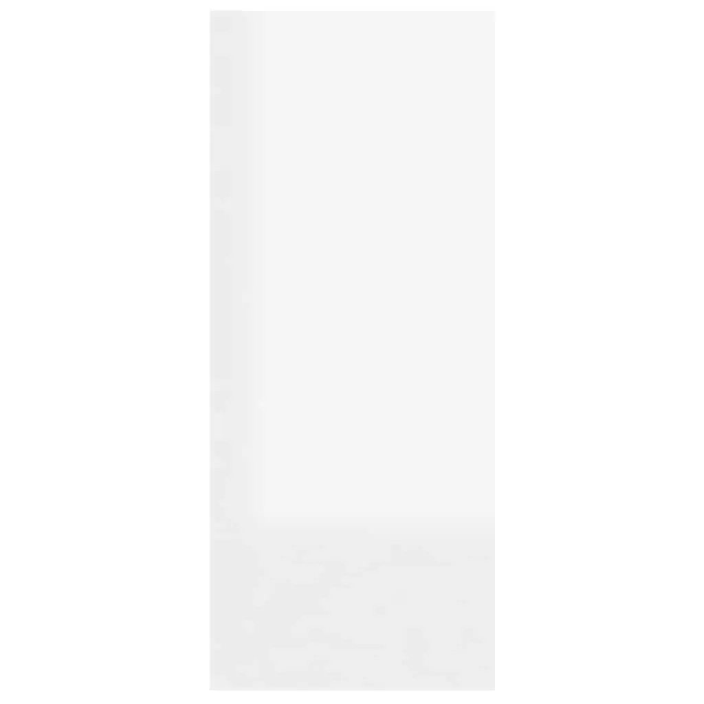 Book Cabinet Room Divider Shelf White High Gloss 60cm x 30cm x 72cm