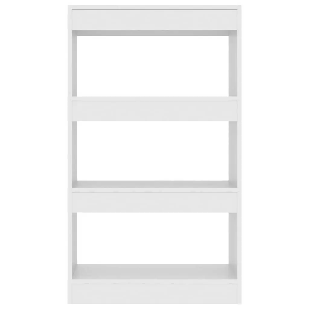 Book Cabinet Room Divider White Wooden Shelving Unit 60 x 30 x 103 cm