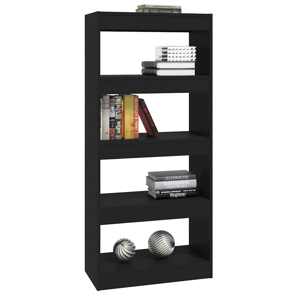 Black Bookshelf and Room Divider
