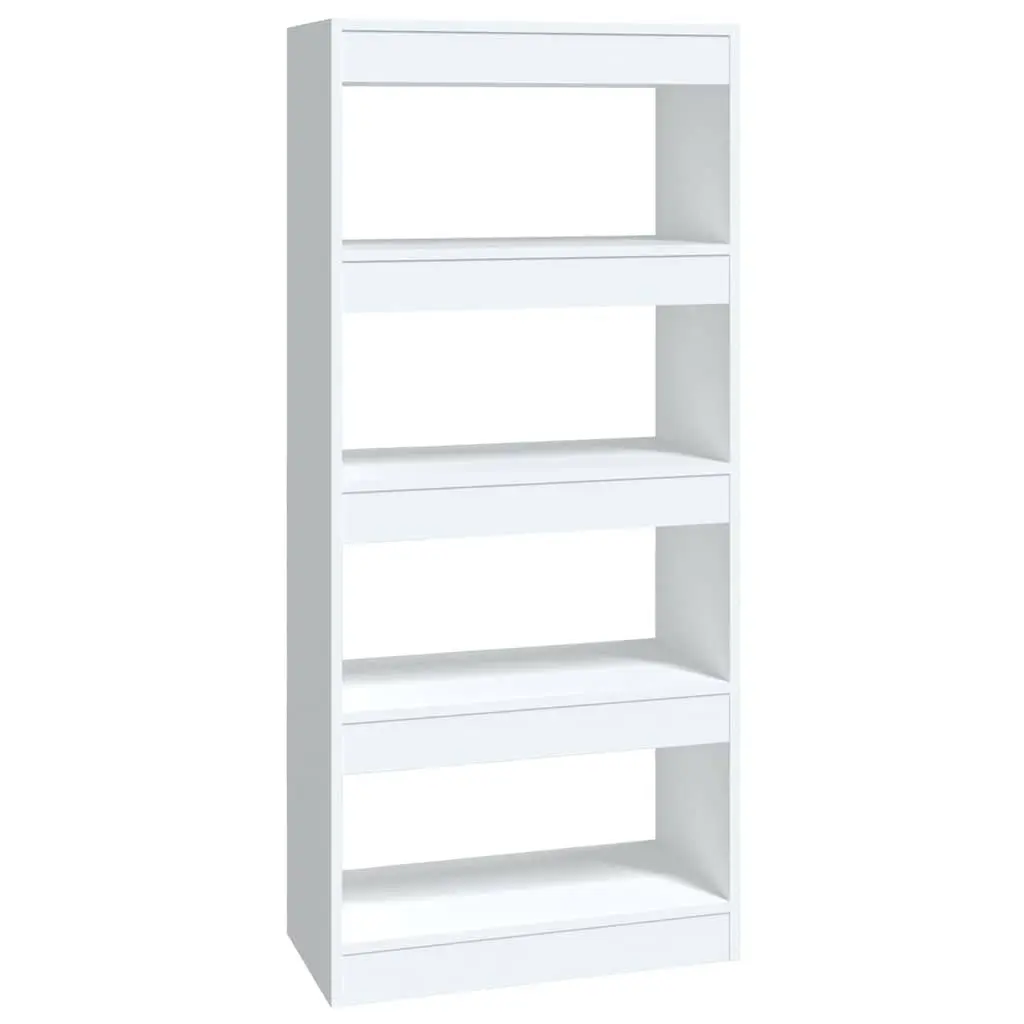 Book Cabinet in White High Gloss