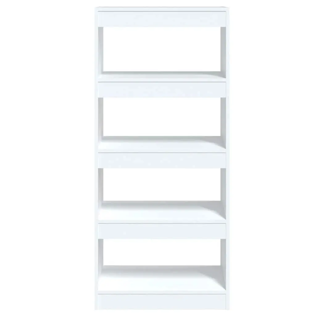 Book Cabinet in White High Gloss