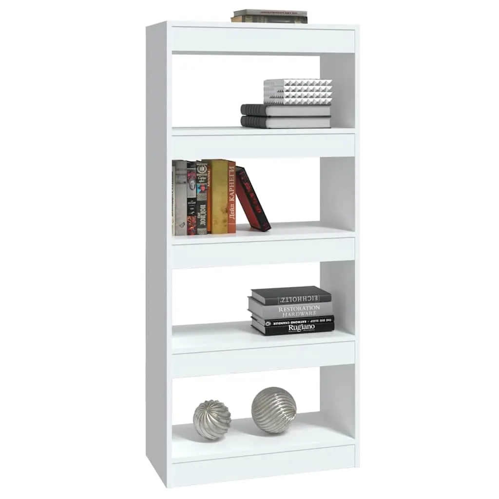 Book Cabinet in White High Gloss