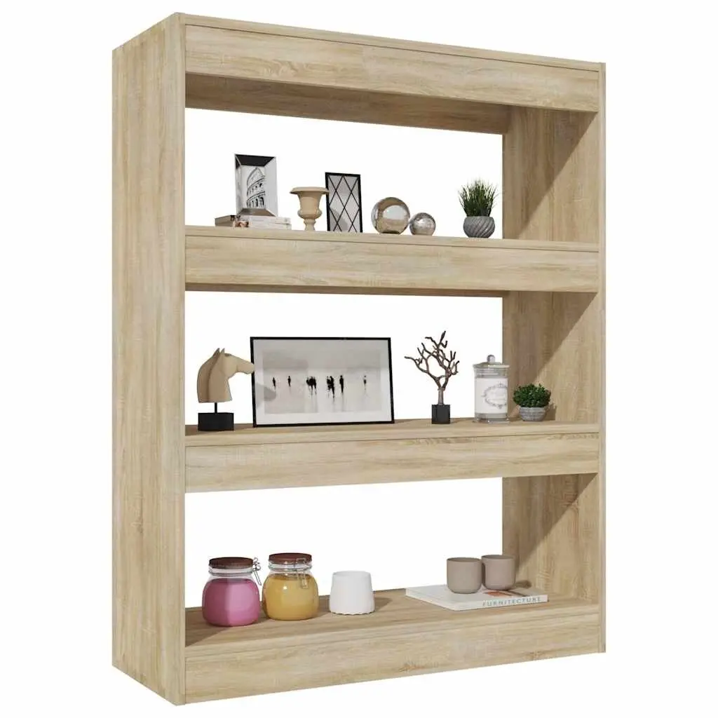 Book Cabinet Room Divider Brown 80x30x103cm