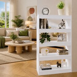 Your New White Book Cabinet Room Divider 80x30x135cm