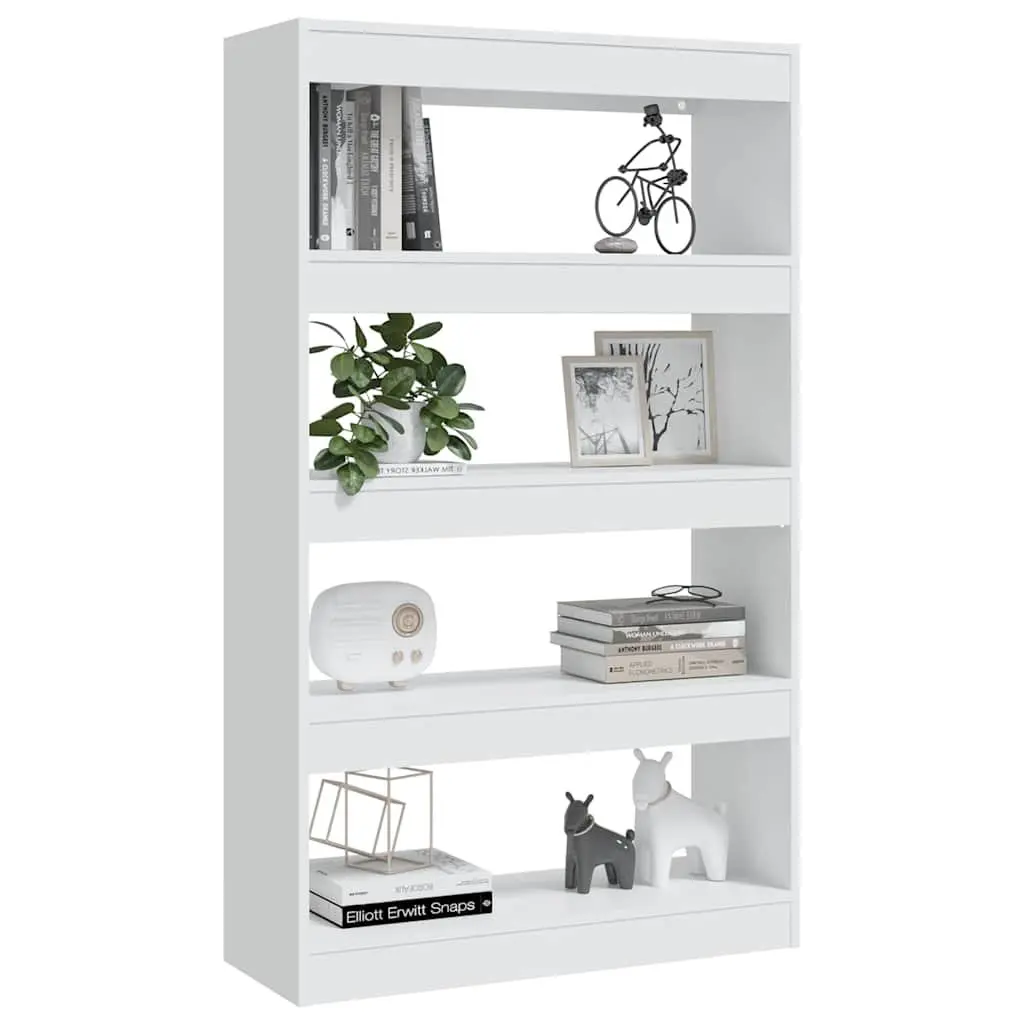 White Book Cabinet Room Divider 80x30x135cm