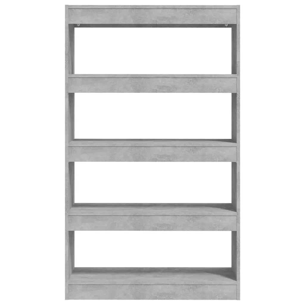 Book Cabinet Room Divider Shelving Unit Grey Engineered Wood Storage Bookshelf