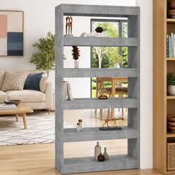 Friendly Grey Engineered Wood Book Cabinet for You