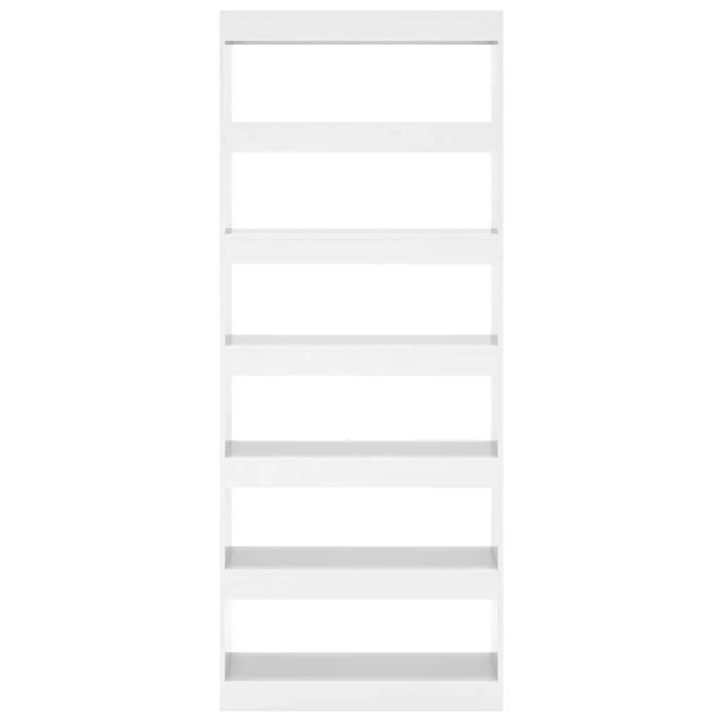 Book Cabinet Room Divider High Gloss White 80x30x198 cm