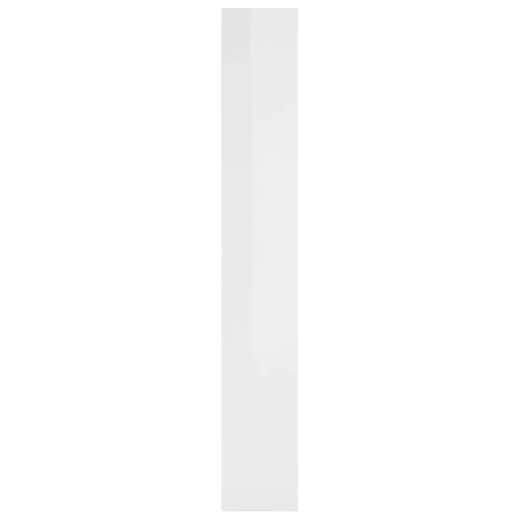 Book Cabinet Room Divider High Gloss White 80x30x198 cm