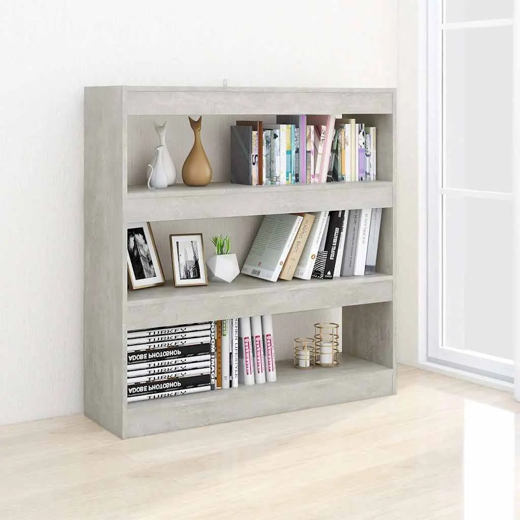 Book Cabinet Room Divider Grey 100W x 30D x 103H cm