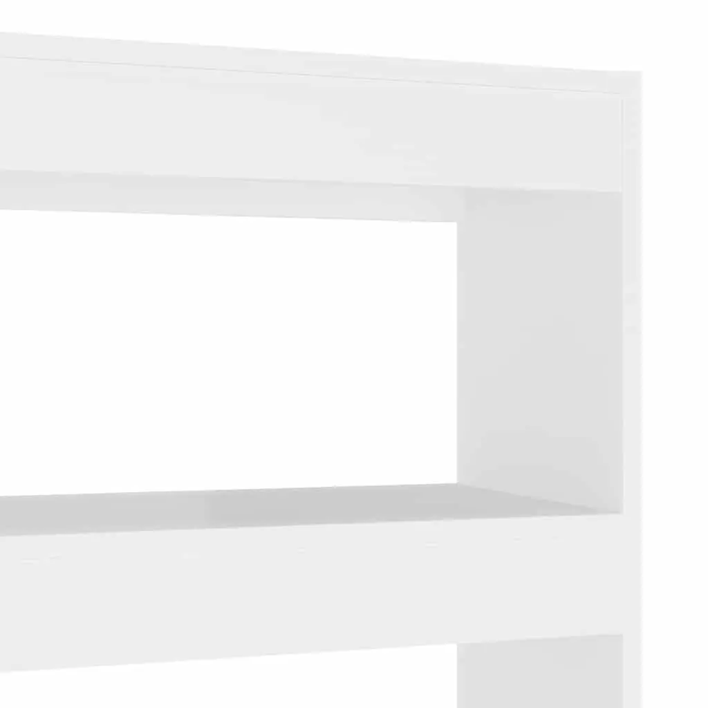 White Book Cabinet Room Divider Shelving Unit 100W x 30D x 135H cm