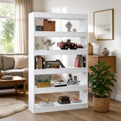Your Friendly White Wooden Book Cabinet 100x30x166cm