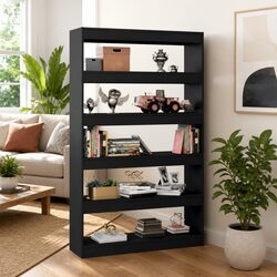 Your Stylish Black Wooden Room Divider Awaits