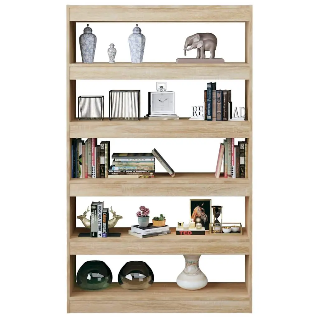 Book Cabinet Room Divider Shelving Unit Bookshelf Storage Organiser Brown Wooden