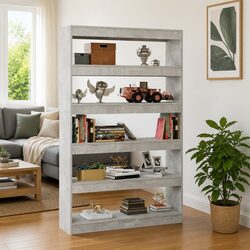 Friendly Grey Book Cabinet - Your Storage Companion