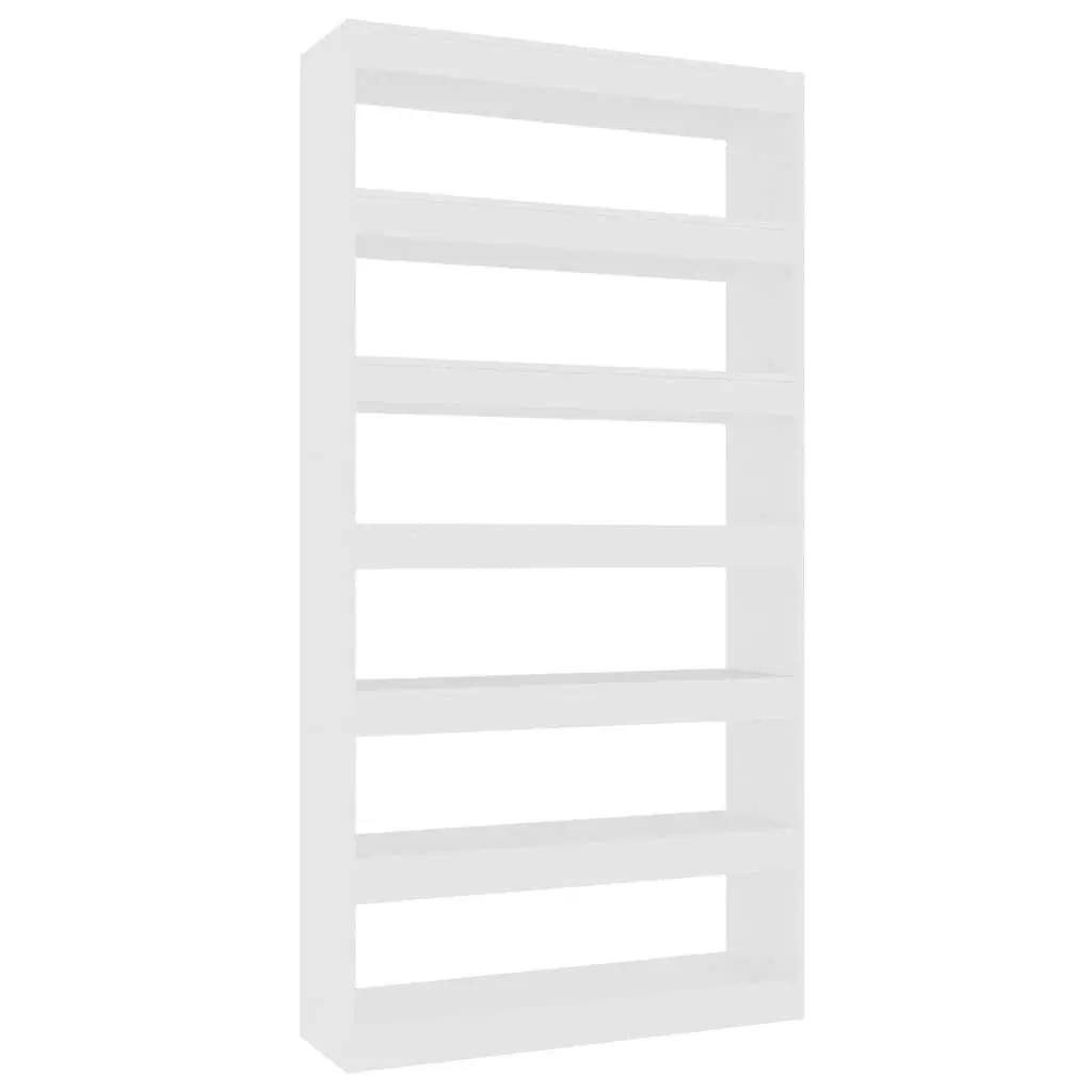 Book Cabinet White Room Divider 100x30x198 cm Storage Organiser