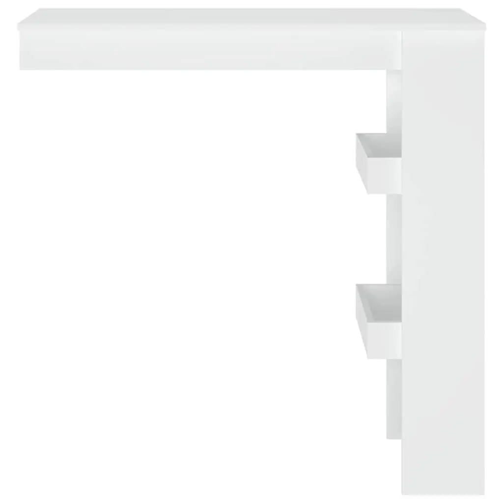 Wall Bar Table White Engineered Wood 102 x 45 x 103.5 cm