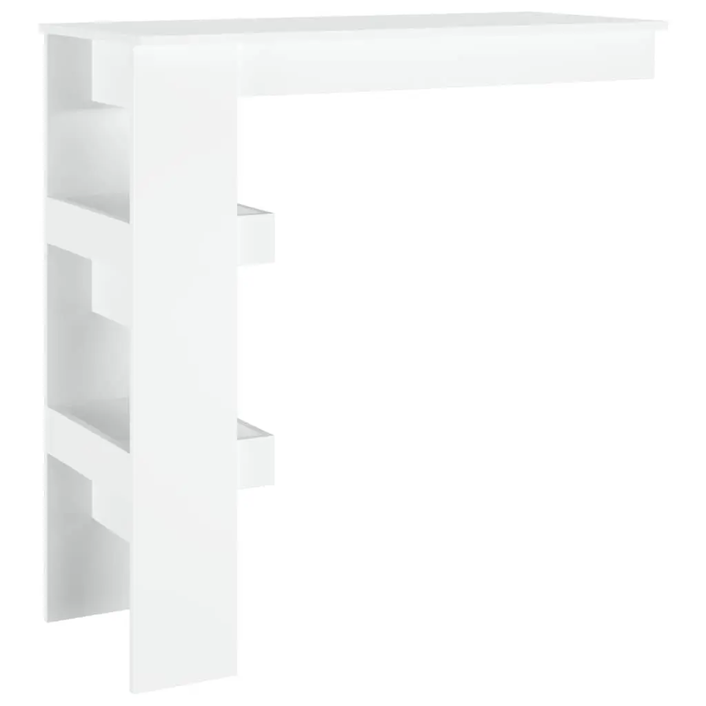 Wall Bar Table White Engineered Wood 102 x 45 x 103.5 cm