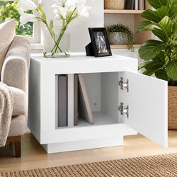 Friendly White Coffee Table with Storage for You