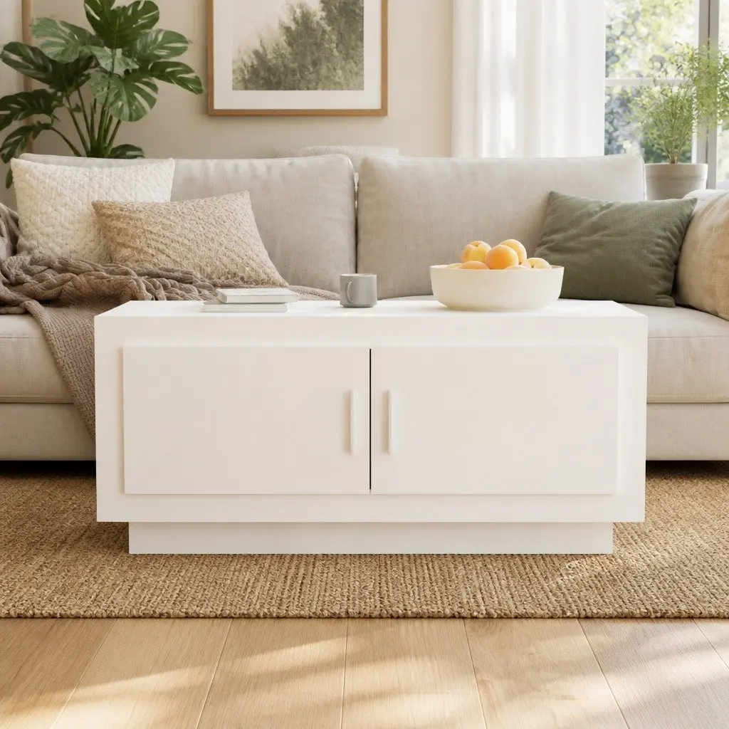 White Coffee Table for Living Spaces