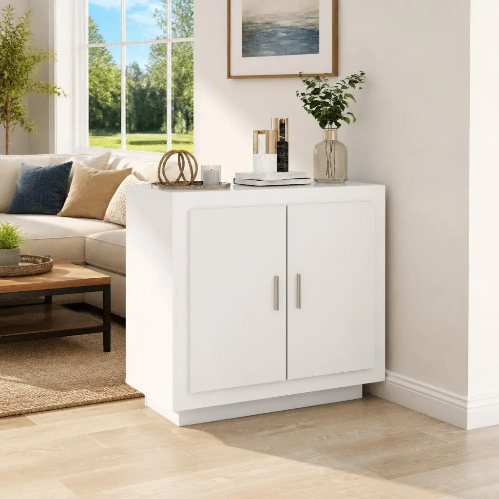 Sideboard Buffet Cabinet White 80x40x75 cm