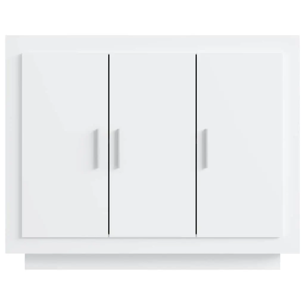 Sideboard White Storage Cabinet with Doors and Shelves 92 x 35 x 75 cm