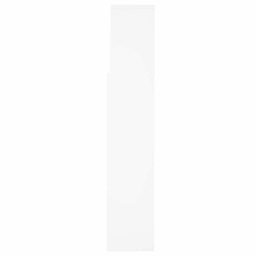 Headboard Cabinet White 160cm Wall-Mount Bedroom Storage Bookcase with