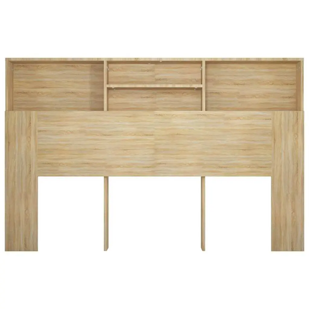 Headboard Cabinet Brown 160cm Bed Storage
