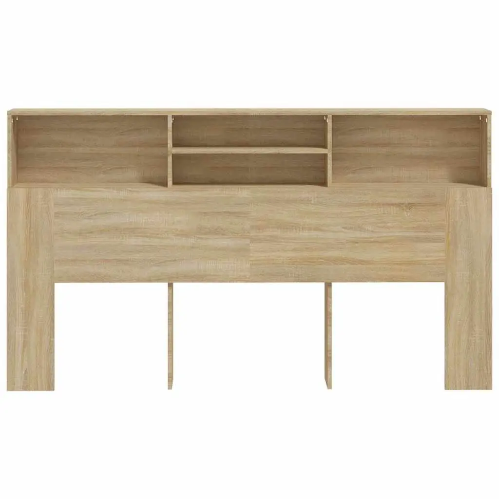 Headboard Cabinet Brown 180cm Bedroom Storage Nightstand Furniture