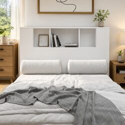 Organize Your Space with This Charming Headboard Cabinet