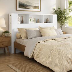 Organize Your Space with a 160cm White Headboard Cabinet