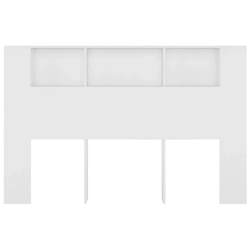 160cm White Headboard Cabinet