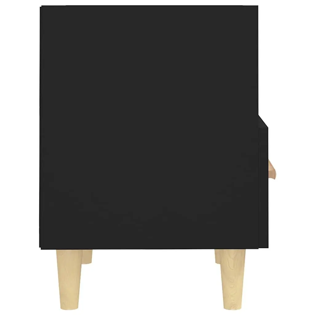 Bedside Cabinets Black Scandinavian Storage 40 x 35 x 47 cm