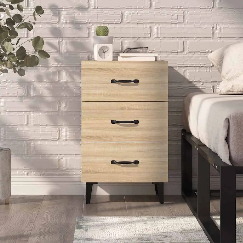 Bedside Cabinet with 3 Drawers