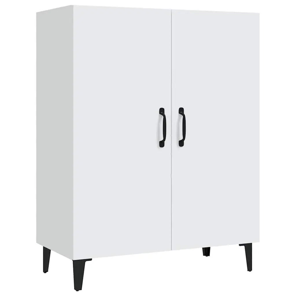 Sideboard White 70x34x90 cm Storage Cabinet with 2 Doors Engineered Wood Buffet
