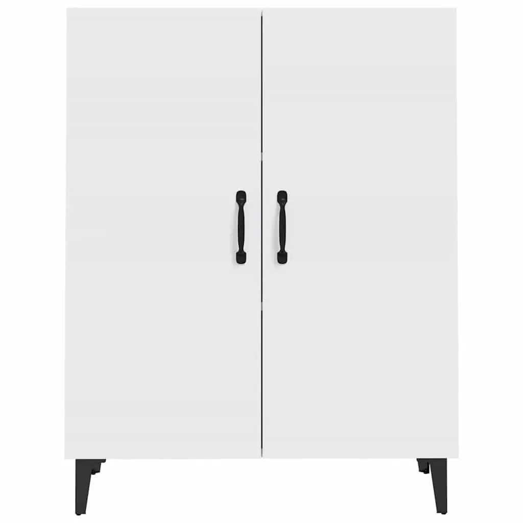 Sideboard White 70x34x90 cm Storage Cabinet with 2 Doors Engineered Wood Buffet