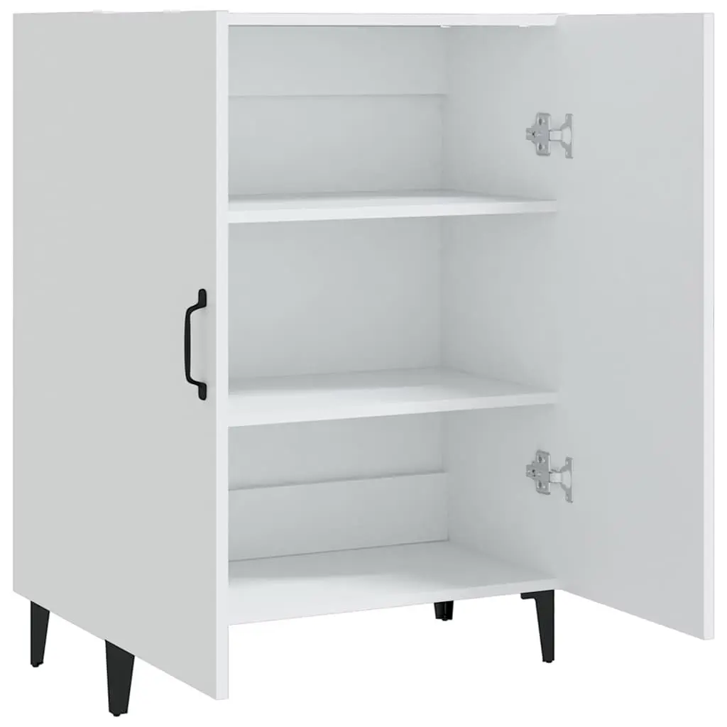 Sideboard White 70x34x90 cm Storage Cabinet with 2 Doors Engineered Wood Buffet