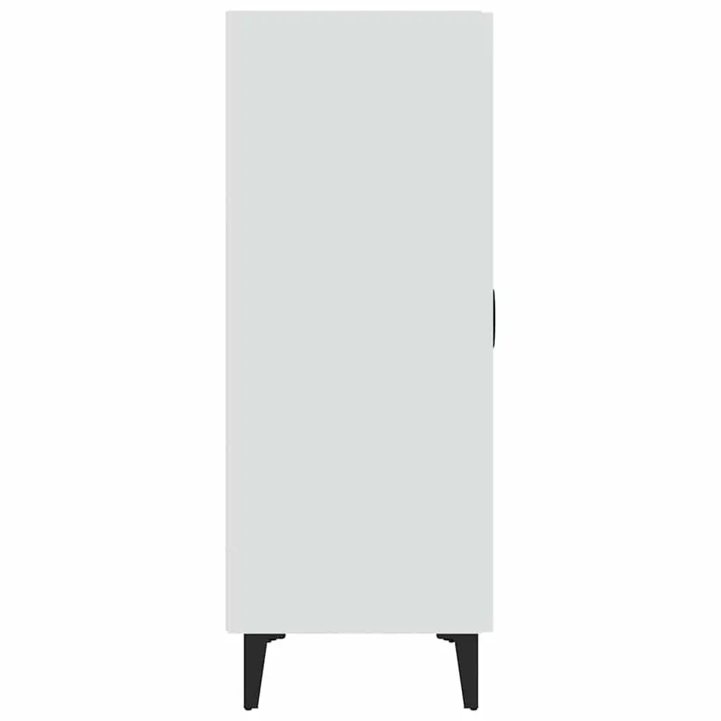 Sideboard White 70x34x90 cm Storage Cabinet with 2 Doors Engineered Wood Buffet