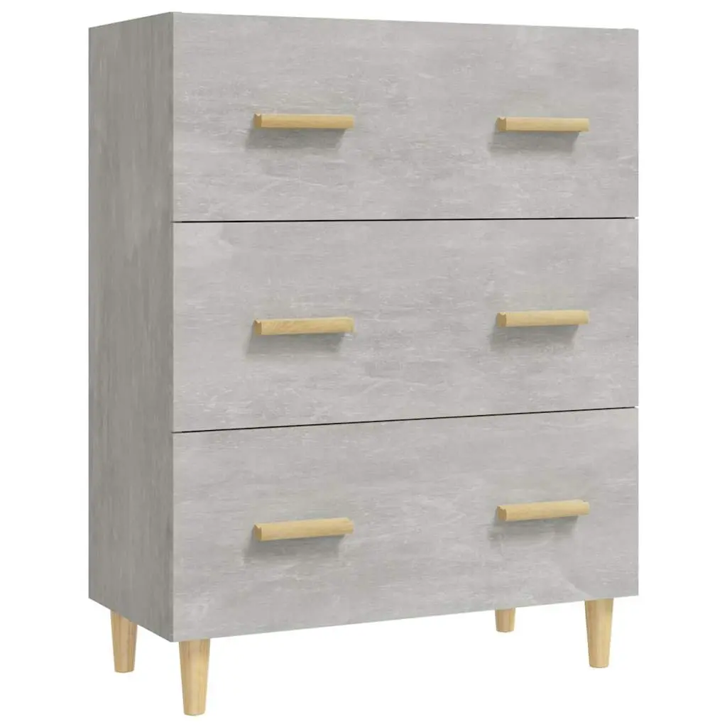 Grey Sideboard with 3 Drawers for Storage Needs