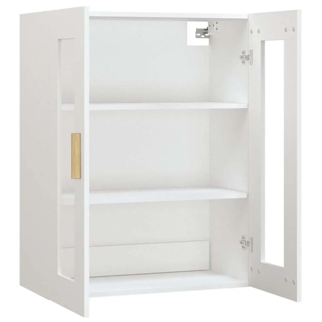 Hanging Wall Cabinet White Engineered Wood 69.5x34x90cm