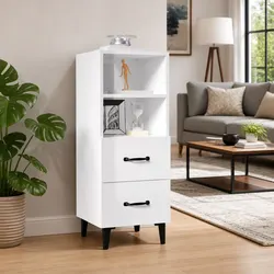 White High Gloss Sideboard with Practical Storage Solutions