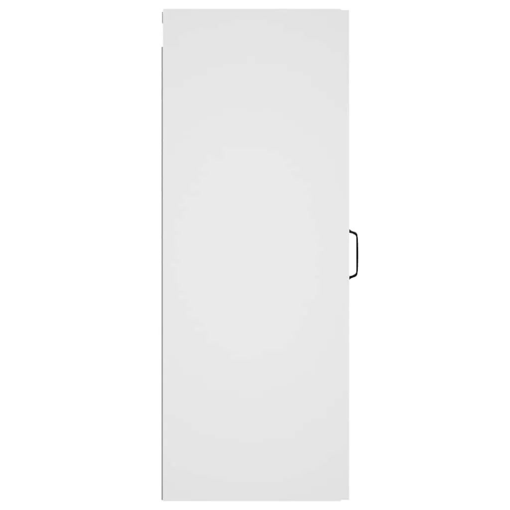 Hanging Wall Cabinet White 34.5x34x90 cm Storage Organiser Shelving Unit