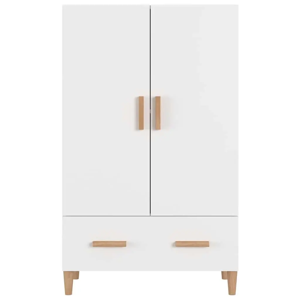 Highboard Storage Cabinet White Engineered Wood 70x31x115 cm