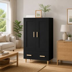 Add Charm with This Black Highboard Sideboard for Your Space