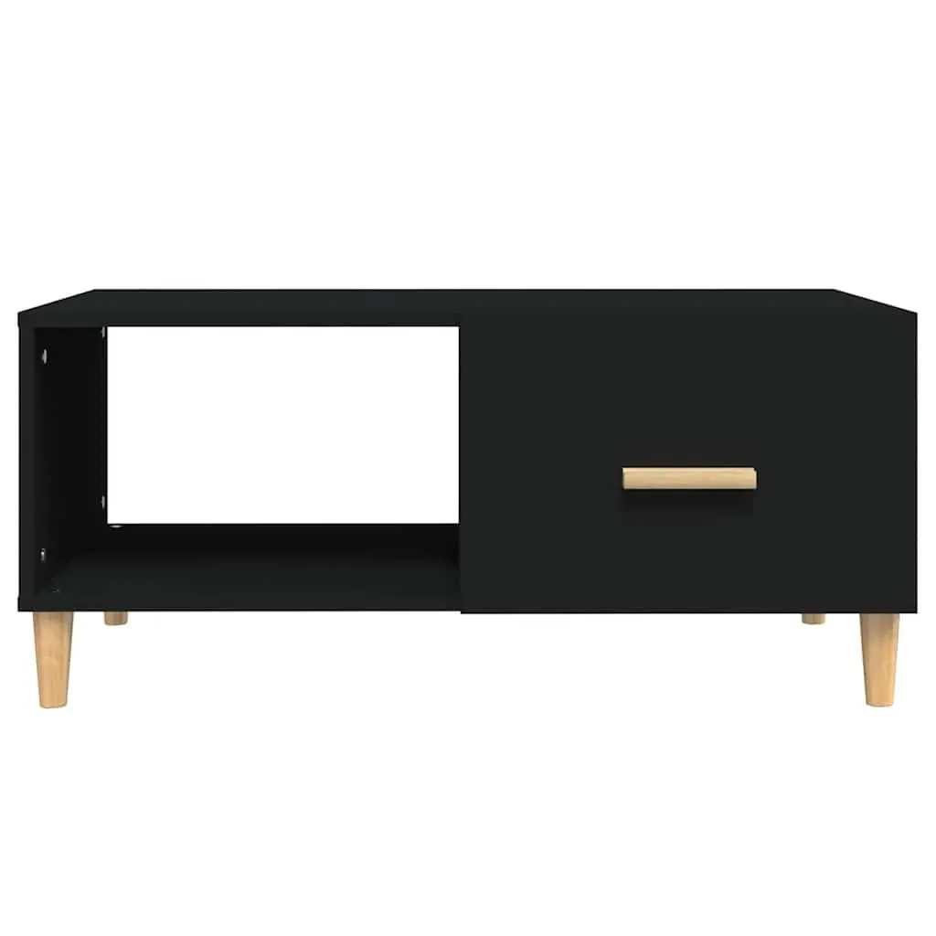 Coffee Table Black Modern Accent Furniture 89.5 x 50 x 40 cm