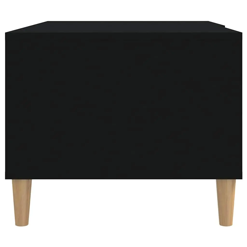 Coffee Table Black Modern Accent Furniture 89.5 x 50 x 40 cm