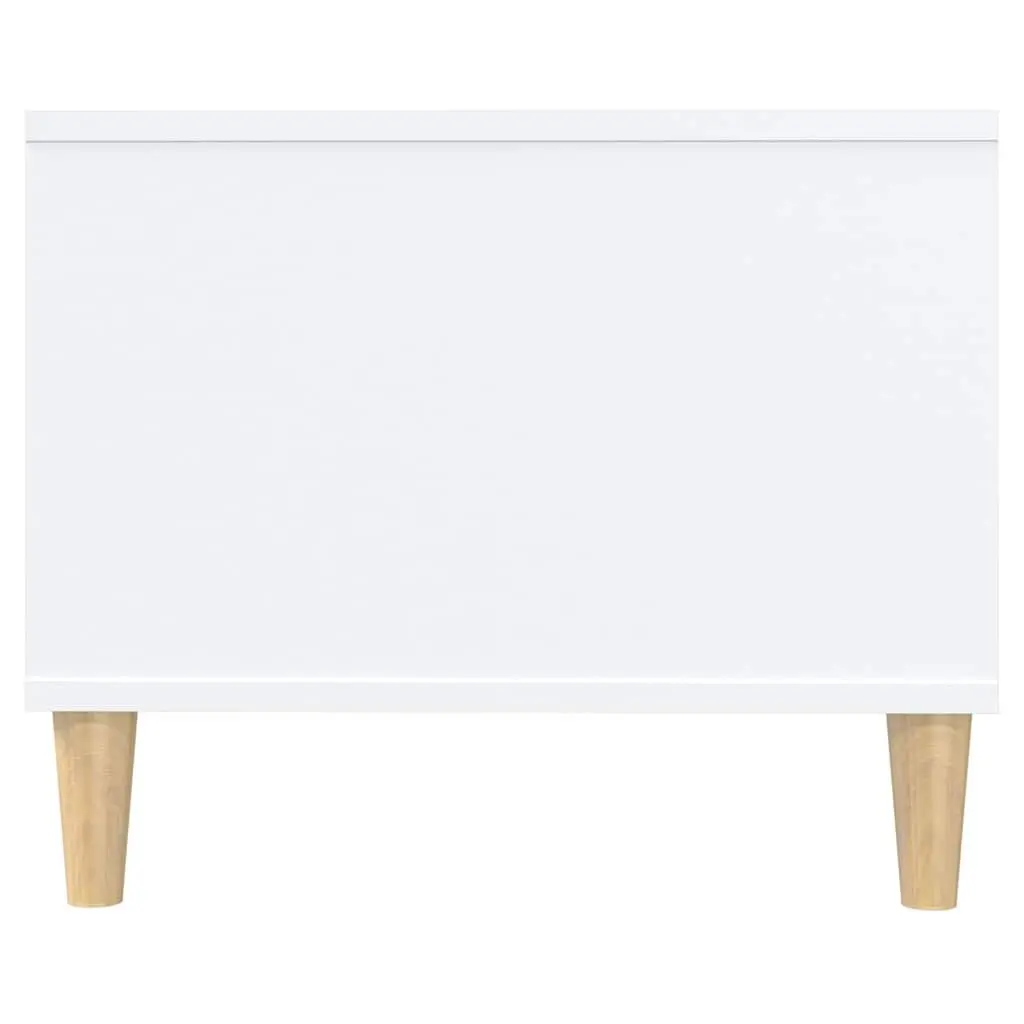 Coffee Table White Engineered Wood 102x50x40cm with Storage Drawer