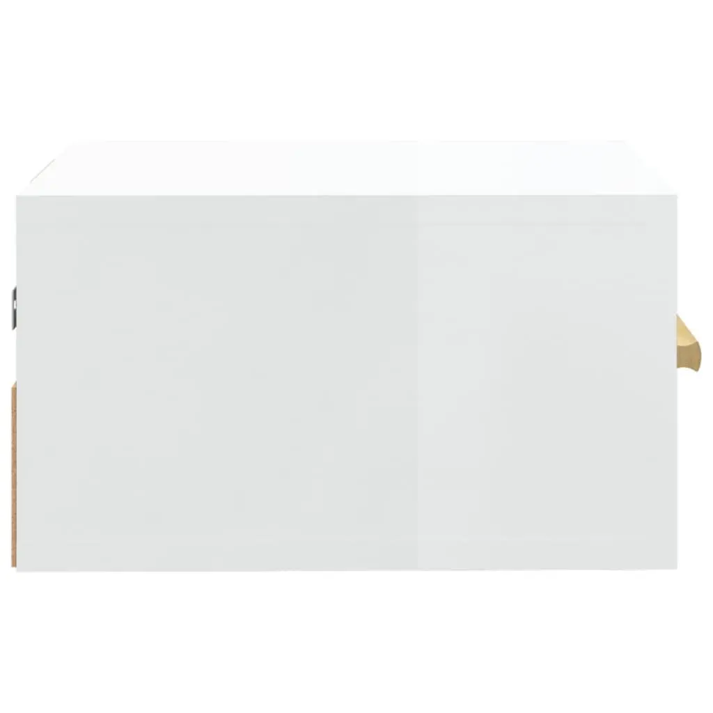 Wall-mounted Bedside Cabinets Floating Nightstands 2 Piece White